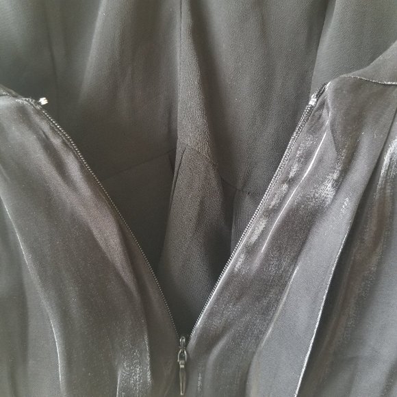 H&M Women's Black Metallic Low Back Cami, Size 2 - Picture 5 of 8